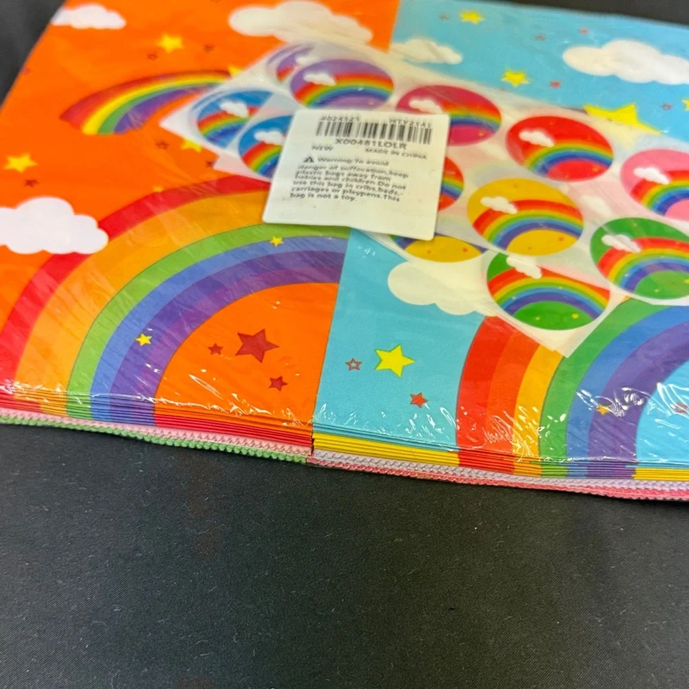 Oxo Colorful Rainbow and Cloud gift bags lunch bags sandwich bags treat bags new